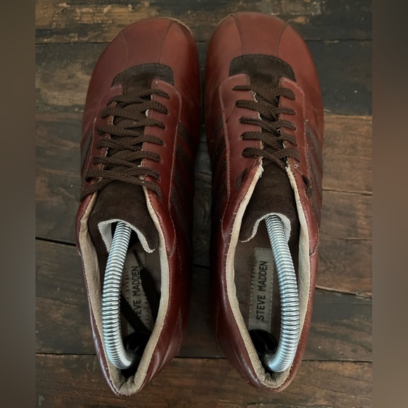 Steve Madden Men’s Leather Rascals Lace Up Shoes, Size 8.5 - Picture 6 of 16